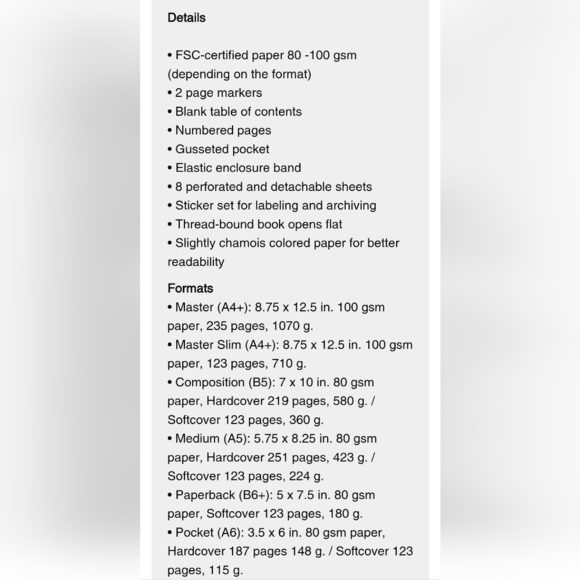 ❤️BUY 5 GET 3 FREE  Leuchtturm1917 Notebook Medium (A5), Hardcover, Lobster - Picture 3 of 16